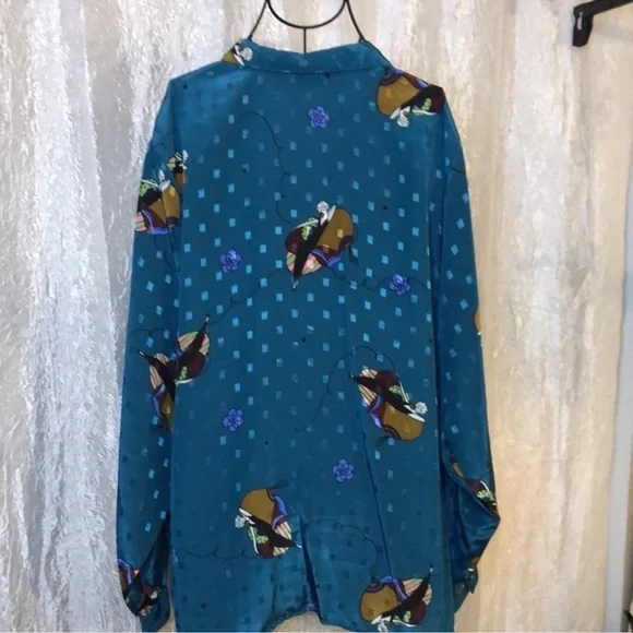 DIANE VON FURSTENBERG whimsical blouse - Picture 3 of 6